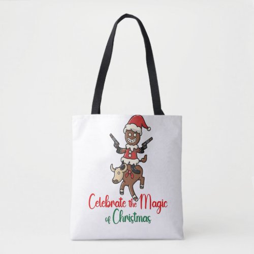 Celebrate the magic of Christmas Deer Cookies Tote Bag
