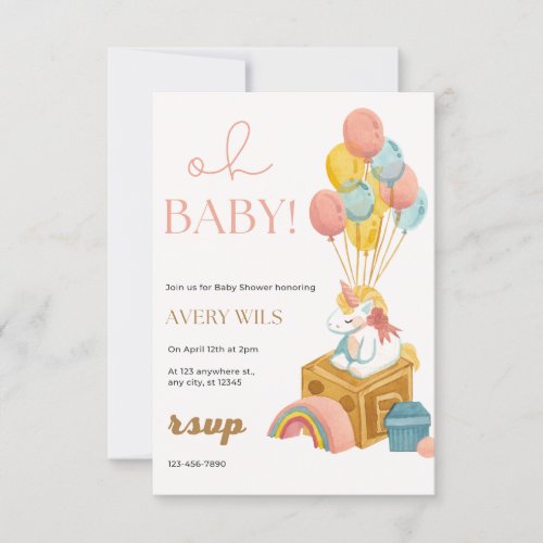 Celebrate the Miracle of New Life with baby shower Invitation