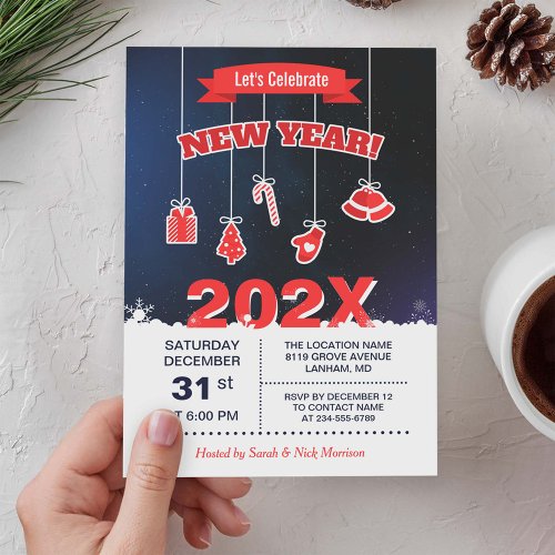 Celebrate the New Year Eve's Countdown Party Card