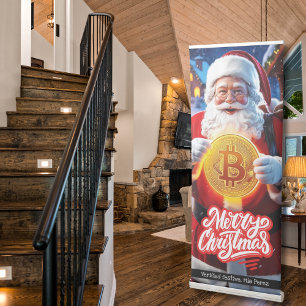 Celebrate the Season with a Crypto-Twist! Retractable Banner