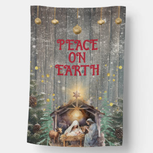 Celebrate the Season with a Nativity Scene House Flag