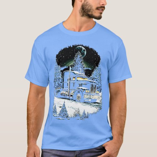 Celebrate the Season with Our Christmas SemiTruck T_Shirt