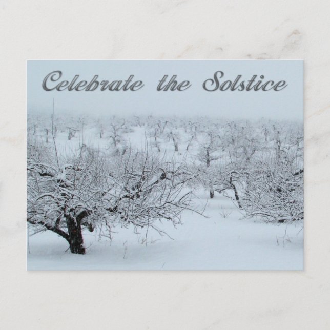 Celebrate the Solstice Winter Scene Cards (Front)