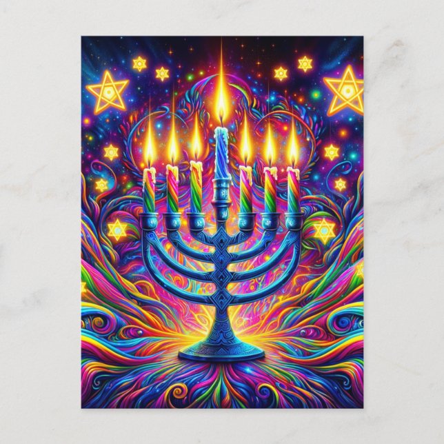 Celebrate the spirit of Hanukkah  Postcard (Front)