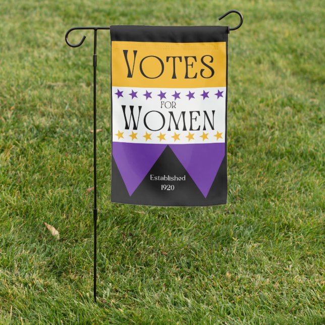 Celebrate the US 19th Amendment Garden Flag (In SItu)
