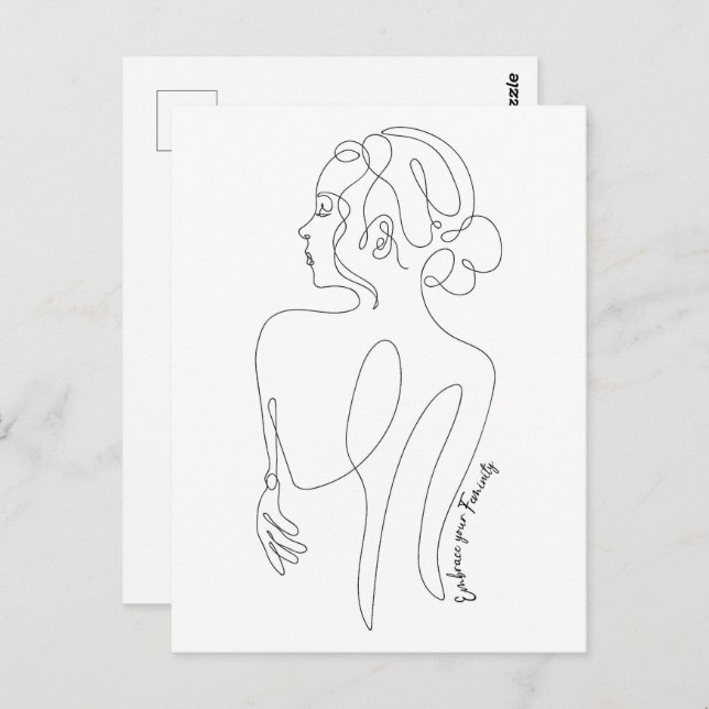 Celebrate the woman in you - Embrace Your Feminity Postcard (Front/Back)