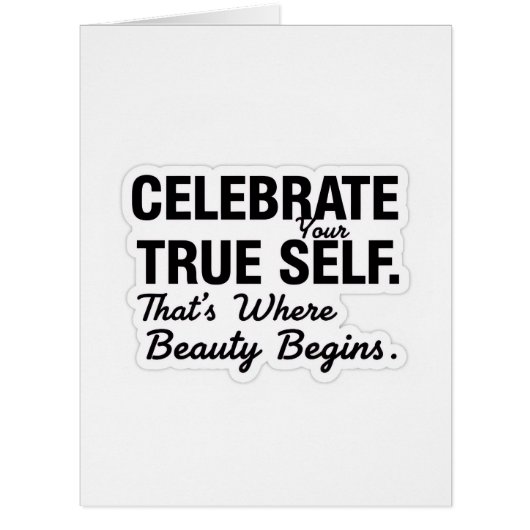 Celebrate True Self Sticker (Front)