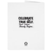 Celebrate True Self Sticker Cards (Back)
