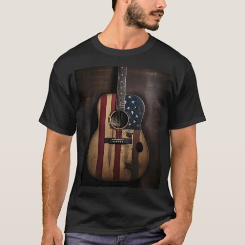 Celebrate US Independence Day_ The American Flag T_Shirt