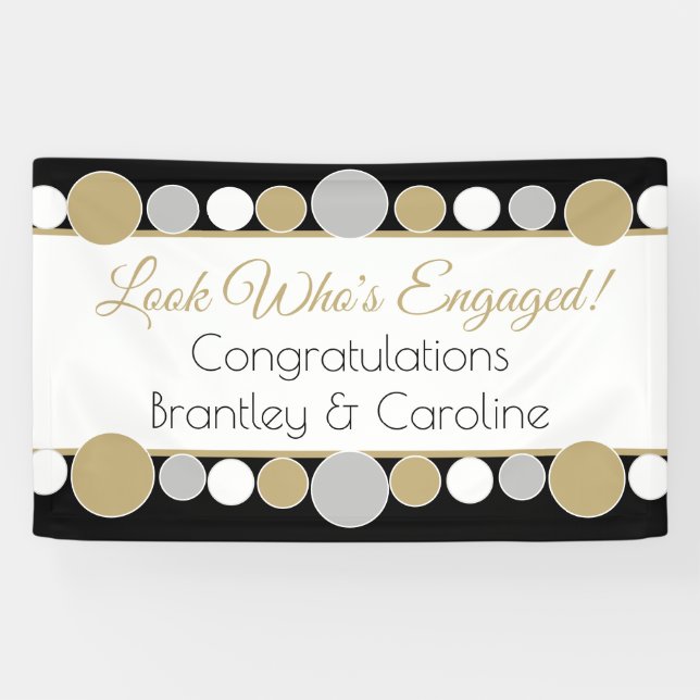 Celebrate w/this Custom engagement banner!! Banner (Horizontal)