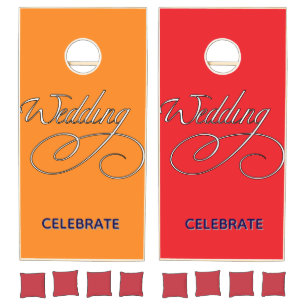 Celebrate Wedding Cornhole Set