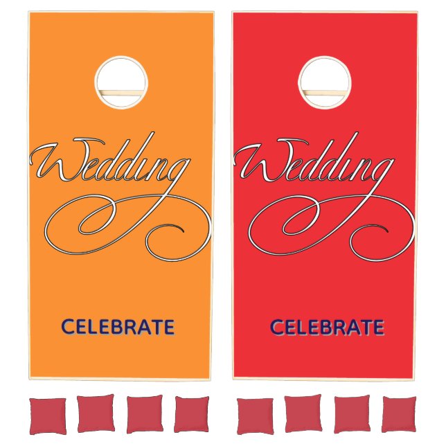 Celebrate Wedding Cornhole Set (Set)
