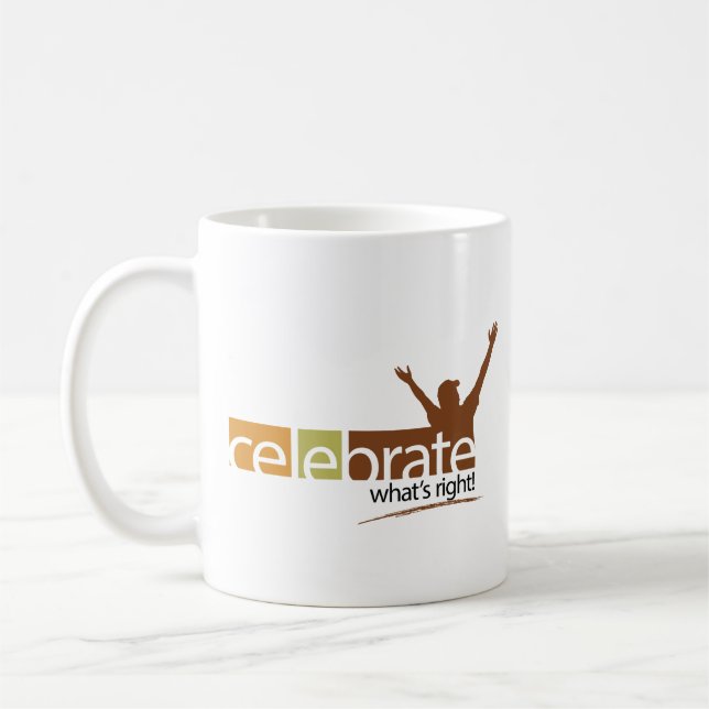 Celebrate What's Right Mug - Logo (Left)