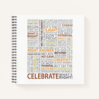 Celebrate What's Right Square Notebook - Lined