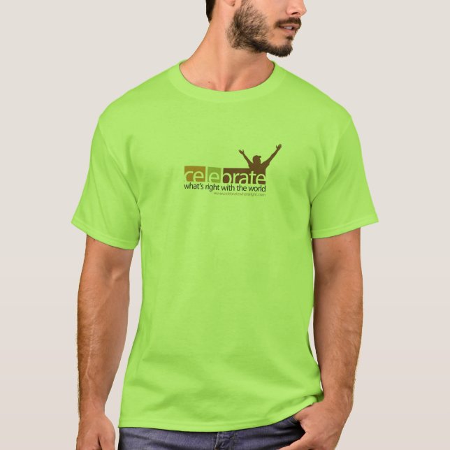 Celebrate What's Right Tee Shirt - Small LOGO (Front)