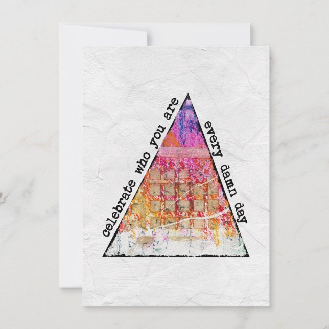 Celebrate Who You Are Greeting Card (Front)