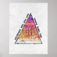 Celebrate Who You Are Poster Art Print