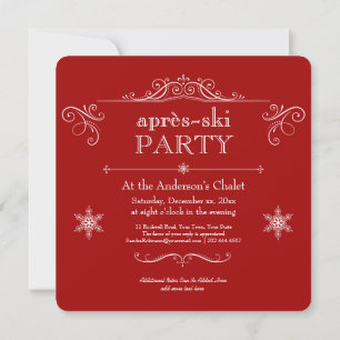 Celebrate Winter Christmas or Après-ski Party Invitation