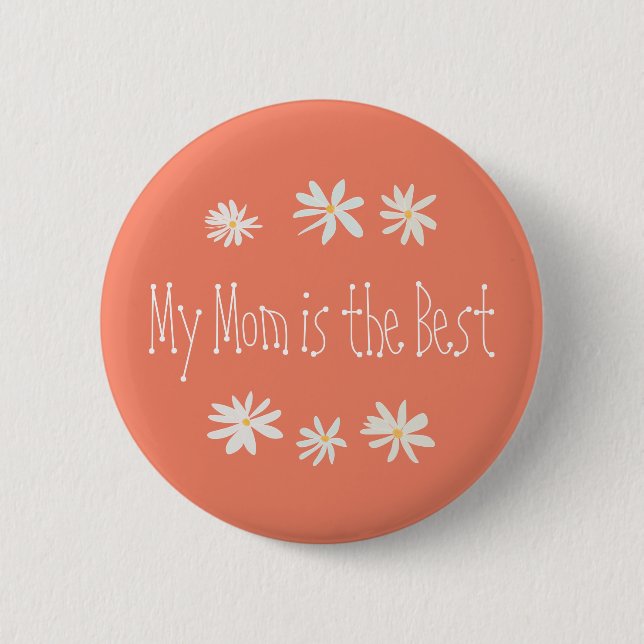 Celebrate with Blooms: Six Daisies Button (Front)