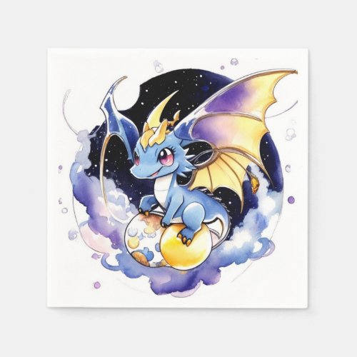 Celebrate with Dragons Baby Shower Napkins