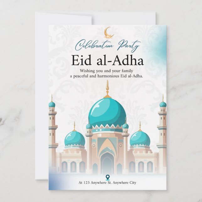  Celebrate with Elegance: White & Green Minimalist Holiday Card (Front)