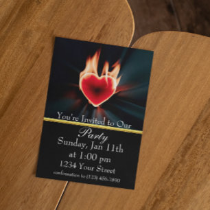Celebrate with Flames and Friends! Invitation