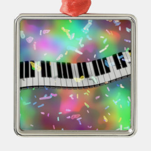 Celebrate with Music Metal Ornament