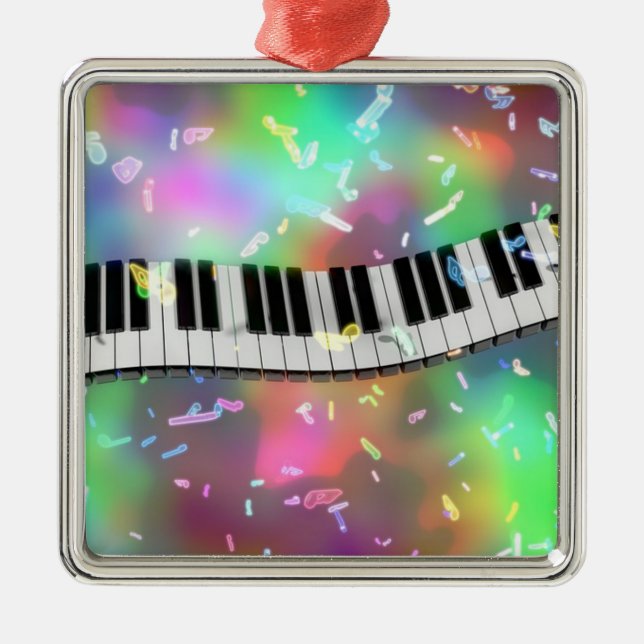 Celebrate with Music Metal Ornament (Front)
