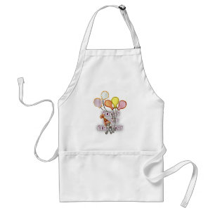 Celebrate with Our Playful Birthday Greeting Happy Adult Apron