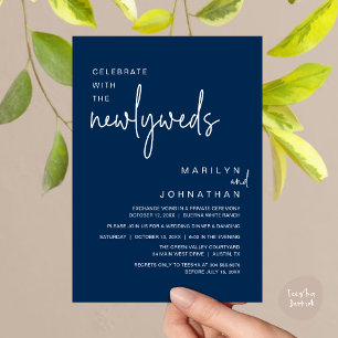 Celebrate With The Newlyweds, Wedding Dinner Party Invitation
