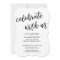 "Celebrate with Us" Casual Modern Wedding Party