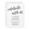 "Celebrate with Us" Casual Modern Wedding Party