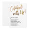 Celebrate With Us! Minimal Gold Handwriting Event
