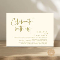 Celebrate with us Modern Wedding Reception