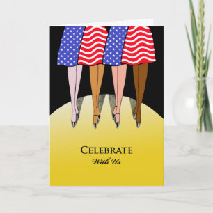 Celebrate With Us, Patriotic Themed Party Invite