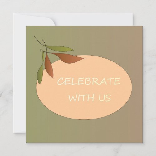 Celebrate With Us Trendy Invitation Card