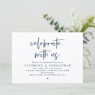 Celebrate with us, Wedding Rehearsal Dinner Invita Invitation