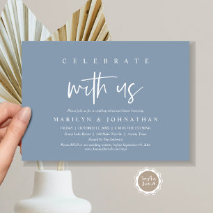 Celebrate With Us, Wedding Rehearsal Party Invitation