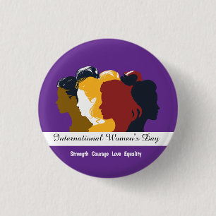  Celebrate Women's Day March 8th 2025 Button