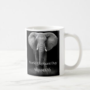 Celebrate World Elephant Day: Majestic Design  Coffee Mug