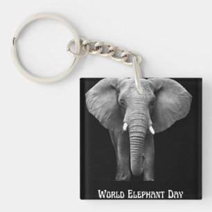 Celebrate World Elephant Day: Majestic Design Keychain