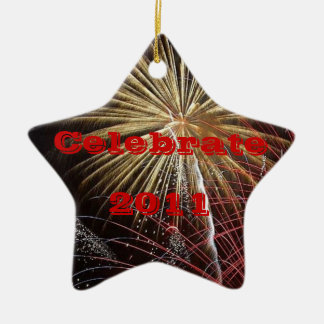 Celebrate - Year Customizable Ceramic Ornament