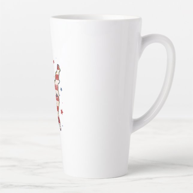 Celebrate your American pride with this beautiful  Latte Mug (Right)