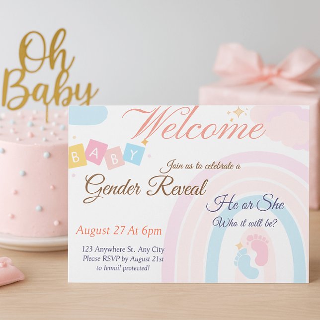 Celebrate Your Baby Shower in Pure Joy | Pastel Enclosure Card (A Sweet Gender Reveal Keepsake for Parents | Pastel Rainbow Baby Card)