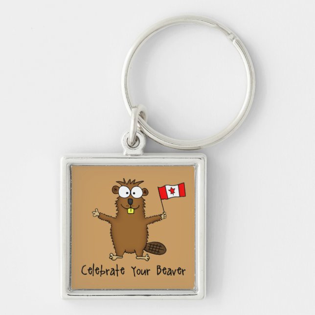Celebrate Your Beaver Keychain (Front)