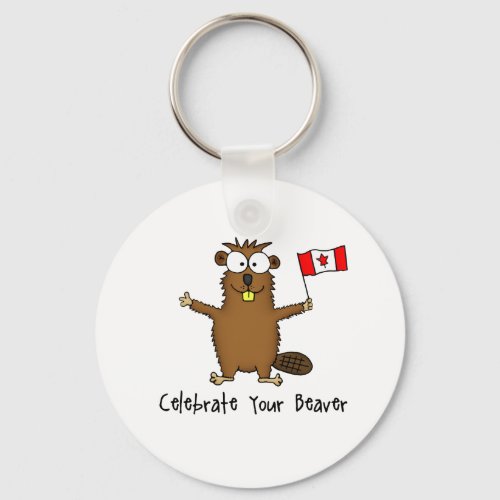 Celebrate Your Beaver Keychain