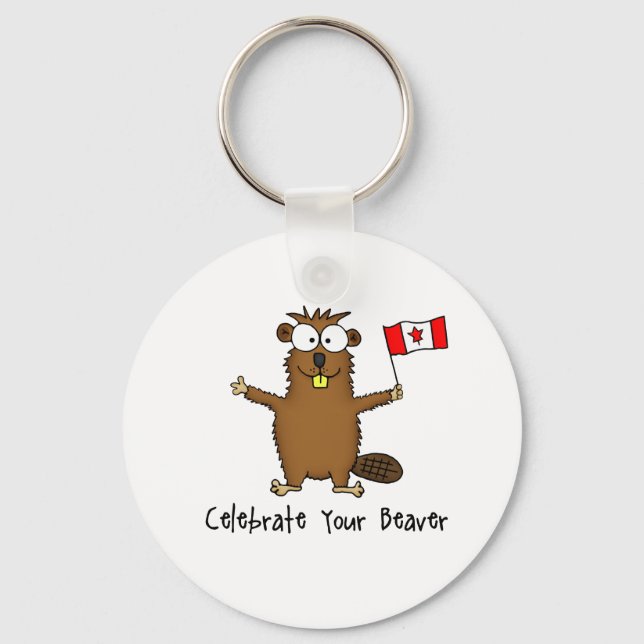 Celebrate Your Beaver Keychain (Front)