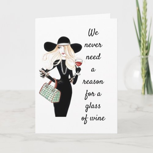 CELEBRATE YOUR BIRTHDAY W A BOTTLE OF WINE CARD