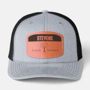 Celebrate! Your Family Reunion custom Leather Patch Hat