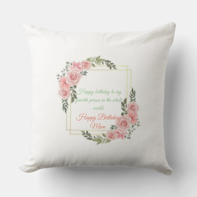  Celebrate Your Favorite Person: Happy Birthday Th Throw Pillow (Front)